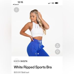 NVGTN Ripped sports bra